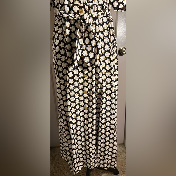 Vintage Beautiful Escada Black/White/Tan Dress by Margaretha Ley - Picture 6 of 11